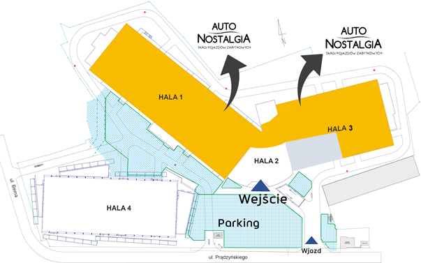 Mapa terenu Auto Nostalgia 2023 Warszawa